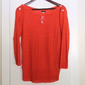 NWOT J. CREW boat neck sweater.